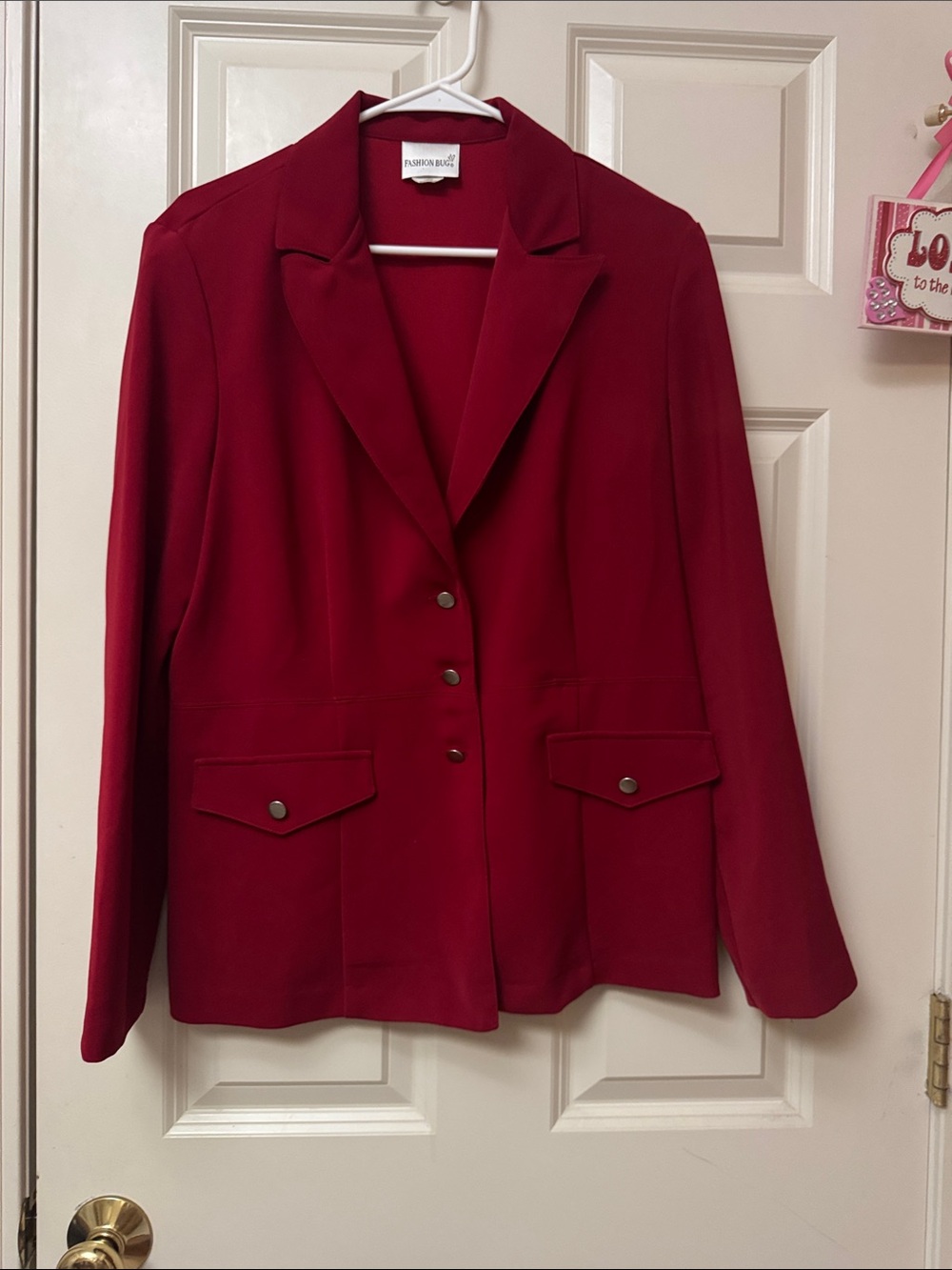 Fashion Bug Women's Red Tailored Blazer
